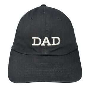 DAD Slideback Baseball Cap Black One Size Adjustable Embroidered Open Road